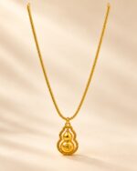 Fu-character Rotating Gourd Necklace