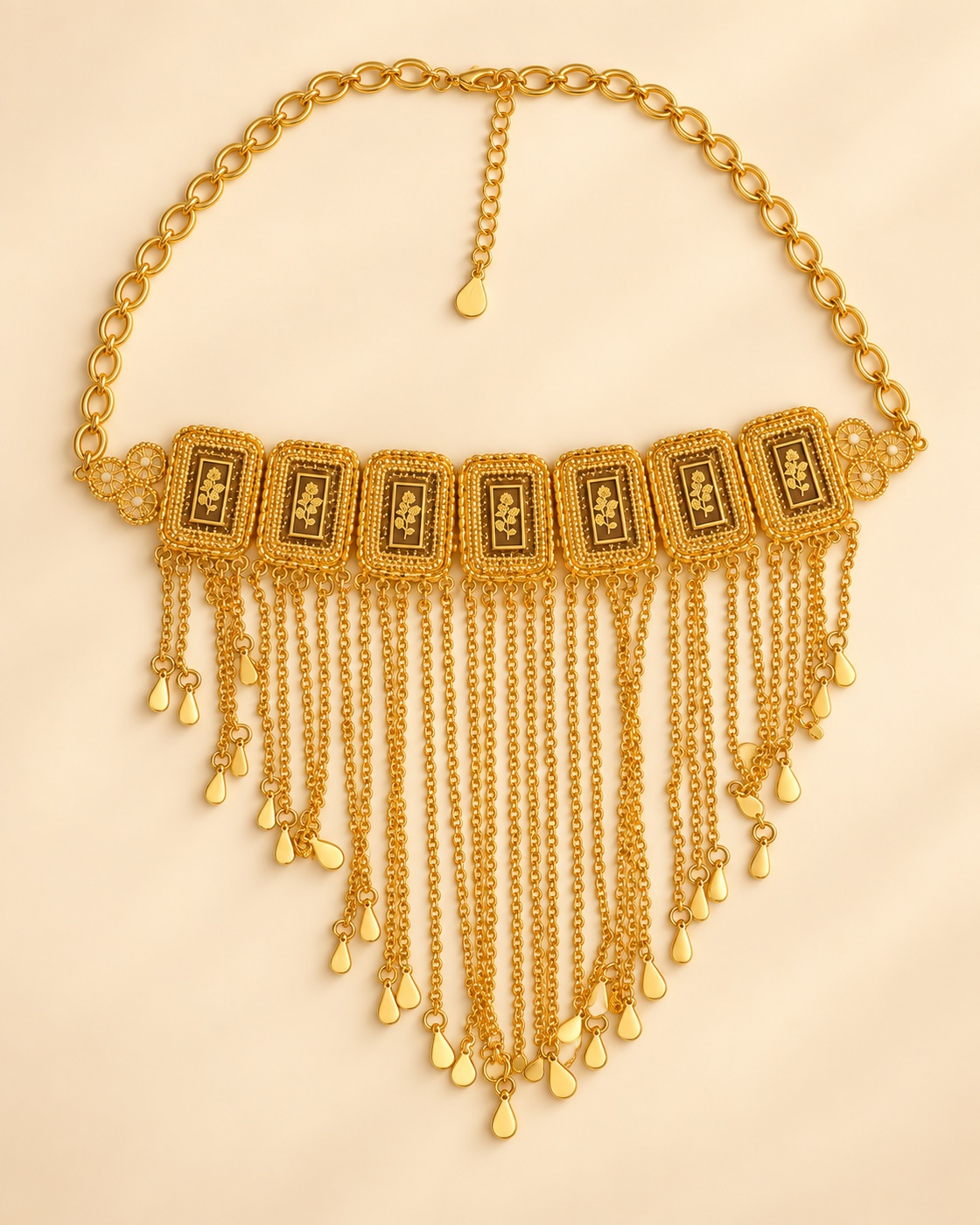 01-main Thuraya Cascade Necklace - Image 1