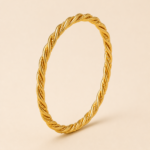 Layali Interlaced Bangle golden jewelry product view