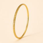 Zahra Braided Bangle golden jewelry product view