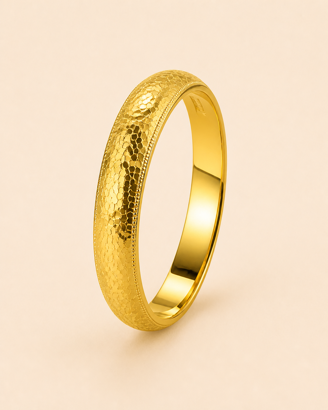 Qamar Mosaic Bangle – Main product image Qamar Mosaic Bangle golden jewelry product view