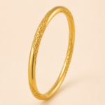 Yasmin Petal Bangle golden jewelry product view