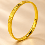 Auspicious Crushed-Ice Closed Bangle