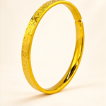 Auspicious Crushed-Ice Open Bangle