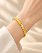 Double C Crushed-Ice Bangle - Image 2