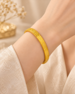 Auspicious Crushed-Ice Open Bangle - Image 2