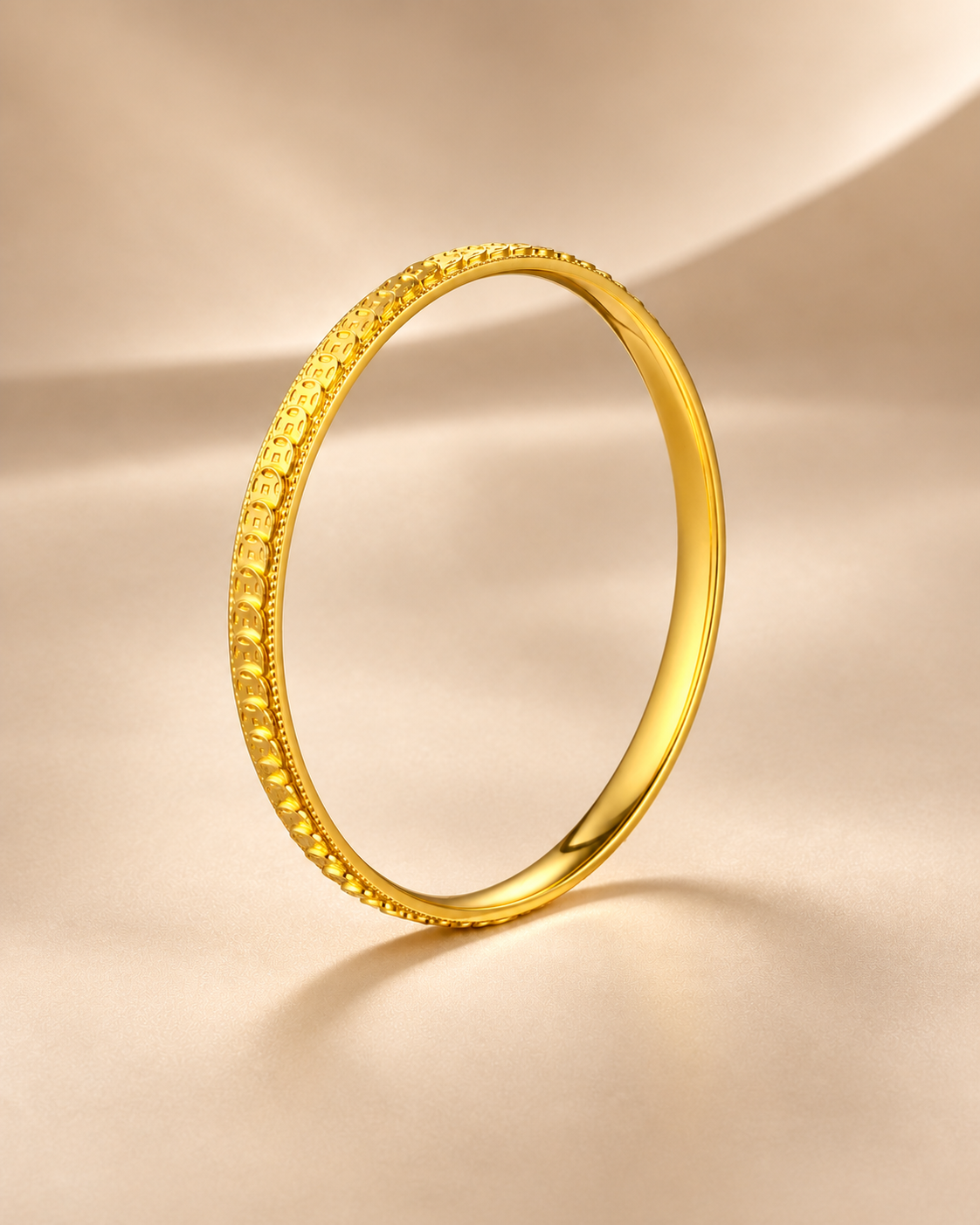 exec-6d2d7f21-bd23-4021-8993-f43d1624b641 Three-Dimensional Coin Bangle - Image 1