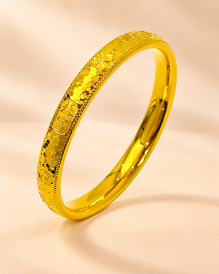 Auspicious Crushed-Ice Tire Bangle - main product image