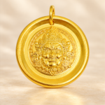 Yellow Wealth Deity Pendant
