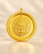 Yellow Wealth Deity Pendant